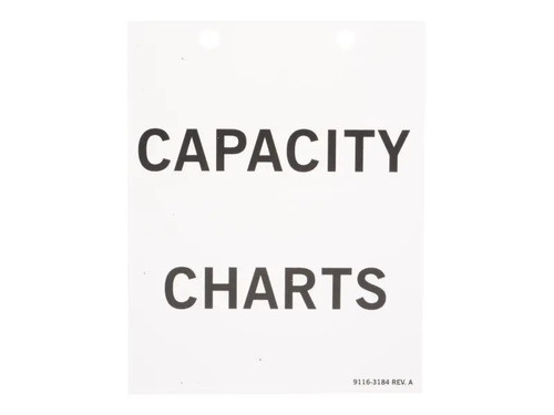 JLG Part # 91163184 | COVER - FOR CAP CHART, EA