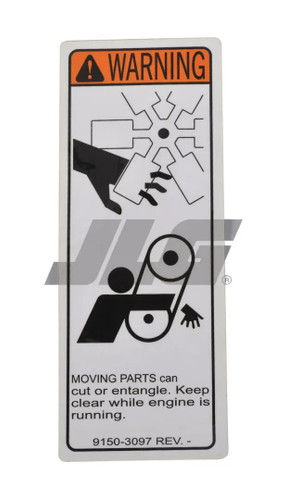 JLG Part # 91503097 | MOVING PARTS DECAL, EA