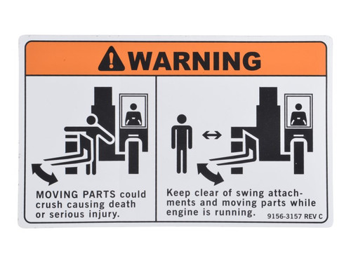 JLG Part # 91563157 | DECAL,STEERED WHEELS, EA