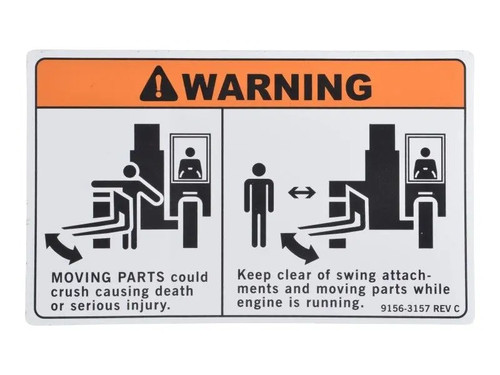 JLG Part # 91563157 | DECAL,STEERED WHEELS, EA