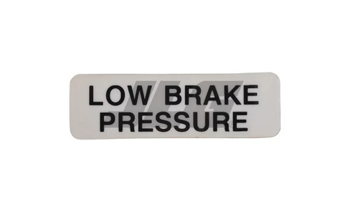 JLG Part # 10124863 | DECAL, WARNING - BRAKE LIGHT -, EA