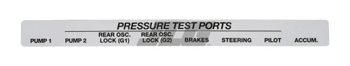 JLG Part # 10339962 | DECAL, PRESSURE TEST PORTS -, EA