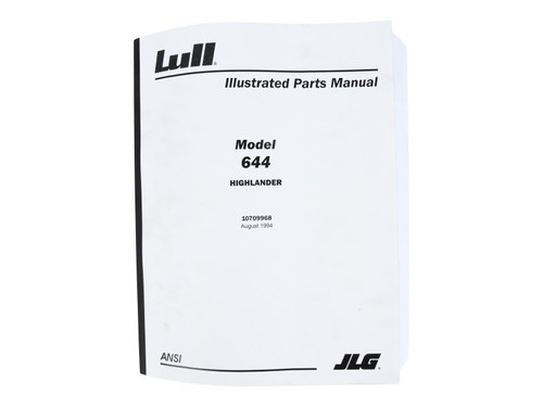 JLG Part # 10709968 | MASTER PARTS BOOK, 644 -, EA