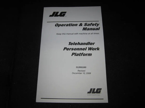 JLG Part # 31200160 | MANUAL, JLG PWP OP, EA