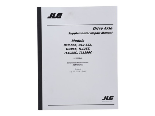 JLG Part # 31200240 | DANA AXLE REPAIR MANUAL, EA