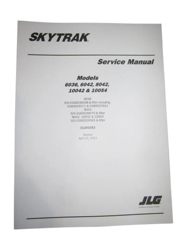 JLG Part # 31200353 | MAN,6036/6042/8042/10042/10054, EA
