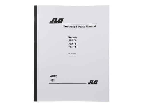 JLG Part # 3120692 | MANUAL, 25/33/40RTS PARTS, EA
