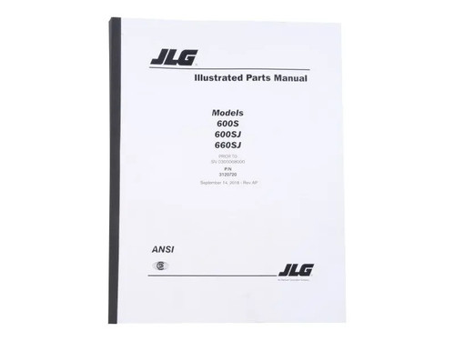 JLG Part # 3120720 | 600S PTS PRIOR TO S/N 68000, EA
