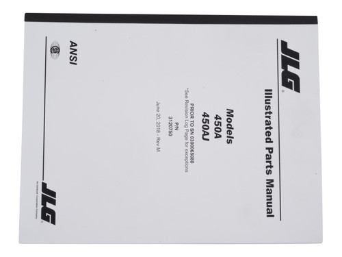 JLG Part # 3120750 | 450A/AJ DOM PARTS SN<65080, EA