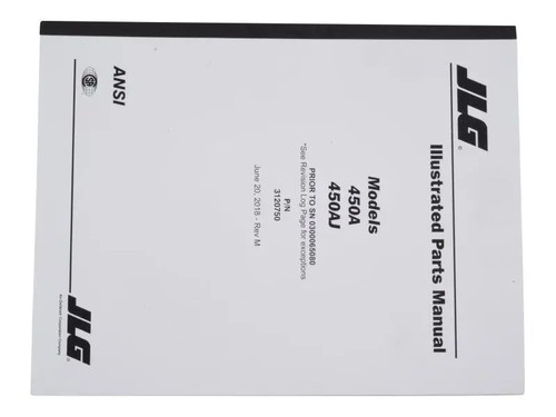 JLG Part # 3120750 | 450A/AJ DOM PARTS SN<65080, EA
