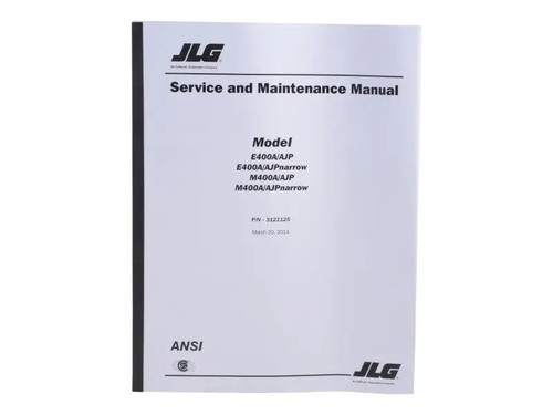 JLG Part # 3121125 | MANUAL, E/M400AJP SERVICE, EA