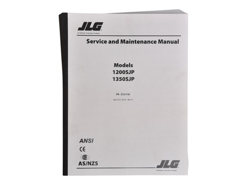 JLG Part # 3121142 | MANUAL, SERVICE 1200/1350SJP, EA