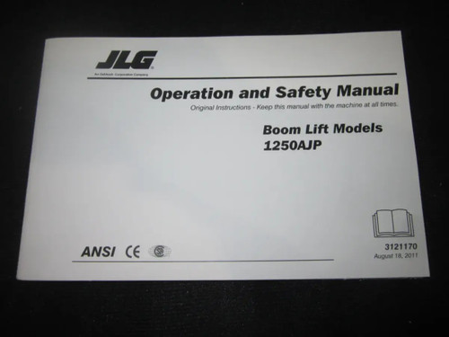 JLG Part # 3121170 | MNL,1250AJP GBL OPERATOR/SAFE, EA