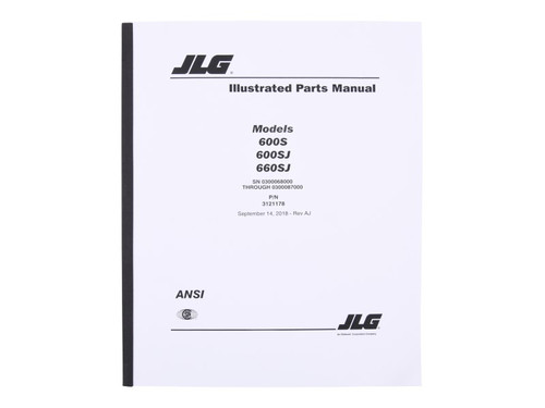 JLG Part # 3121178 | 600S PTS S/N 68000 TO 87000, EA