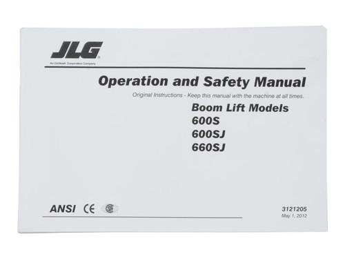 JLG Part # 3121205 | 600S GLOBAL OPERATORS, EA