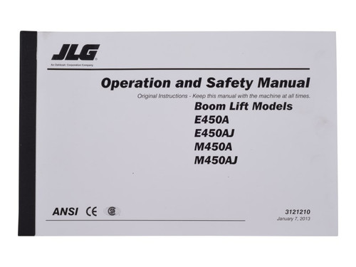 JLG Part # 3121210 | E/M450 GBL OP PRIOR S/N189898, EA