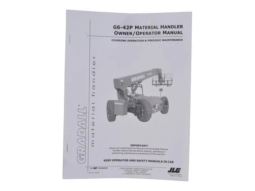 JLG Part # 91404003 | MAN, OP G6-42P PRIOR0160004017, EA