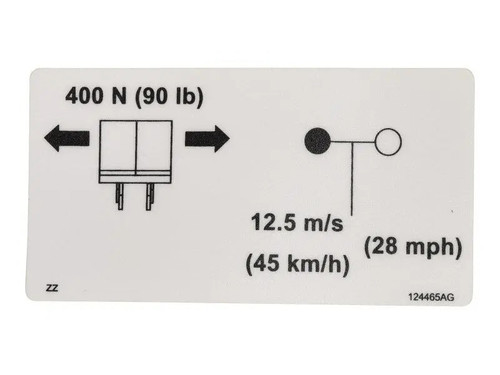 JLG Part # SJ124465 | SJ-DECAL, SIDE FORCE, EA