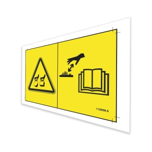 Genie Lift Part # 116898GT - DECAL,BURN HAZARD SYMBOL, EA