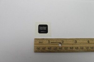 Genie Lift Part # 133163GT - DECAL,FUNCTION OVERRIDE, EA