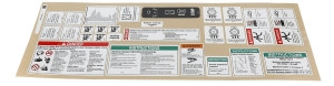 Genie Lift Part # 160859GT - DECAL KIT,2632,COMP,WORD,ANSI, EA