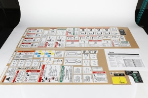 Genie Lift Part # 217256GT - DECAL KIT,3232 COMP.,WRD,ANSI, EA
