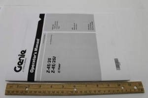 Genie Lift Part # 218568GT - MANUAL,OPER,Z45IC ANSI/CSA EN, EA