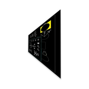 Genie Lift Part # 230985GT - DECAL,GROUND CONTROL,Z135, EA