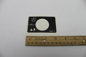 Genie Lift Part # 230987GT - DECAL,SERVICE RECOVERY SWITCH, EA