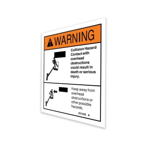 Genie Lift Part # 231442GT - DECAL,DANGER,COLLISION HAZ, EA