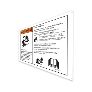 Genie Lift Part # 231444GT - DECAL,DANGER,RUNAWAY HAZ, EA