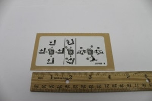 Genie Lift Part # 237606GT - DECAL 4WAY CONTROLLER 2X5, EA