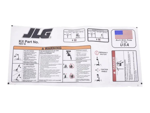 JLG Part # 2901657 | KIT,DECALS (DOM), EA