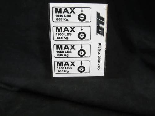 JLG Part # 2901705 | DECAL,MAX TIRE(D/C/E/L/A/B/J), EA