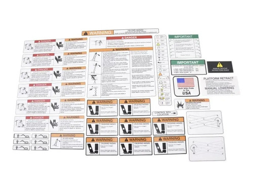 JLG Part # 2902078 | KIT,DECAL (500RTS), EA