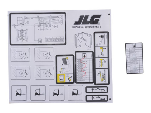 JLG Part # 2902428 | KIT,DECAL MASTER, EA