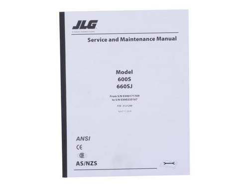 JLG Part # 3121298 | MNL, 600S GBL SERVICE, EA