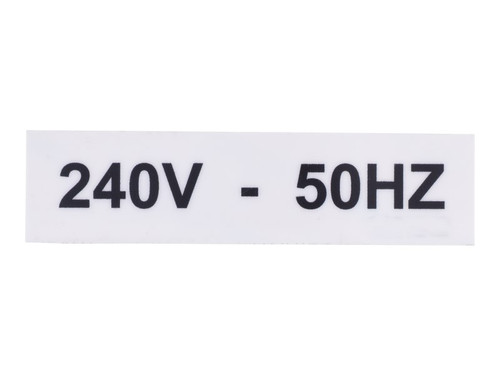 JLG Part # 3251242 | NAMEPLATE, 240V-50HZ, EA