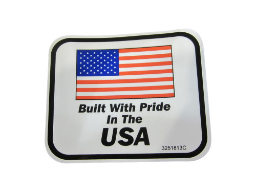 JLG Part # 3251813 | NAMEPLATE, BUILT IN THE USA, EA