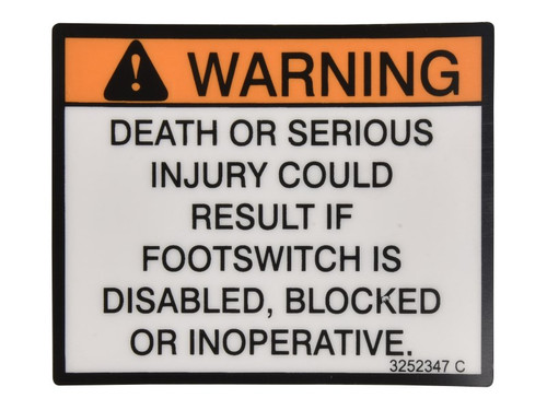 JLG Part # 3252347 | NAMEPLATE, BILLBOARD, EA