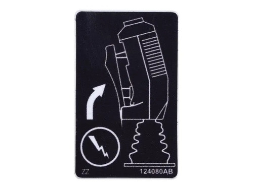 JLG Part # SJ124080 | SJ-CONTROL BOX LABEL, EA