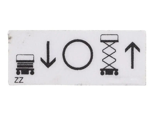 JLG Part # SJ129868 | SJ-DECAL, DOWN/OFF/UP PICT, EA