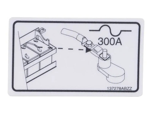 JLG Part # SJ137278 | SJ-DECAL, 300A FUSE LOCATION, EA