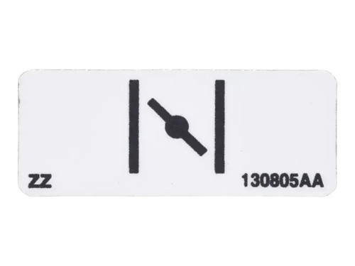 JLG Part # SJ130805 | SJ-CHOKE PICT LABEL, EA