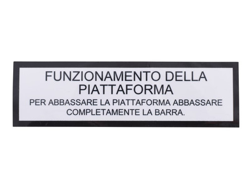 JLG Part # 1703567 | DECAL, LIFT DOWN  (ITA), EA