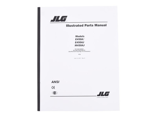 JLG Part # 3121649 | MNL, E/M450 GBL PARTS, EA