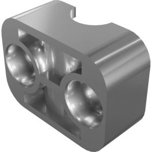 Genie Lift Part # 1254460GT - CLAMP HALVES,SINGLE,1/4"PIPE, EA