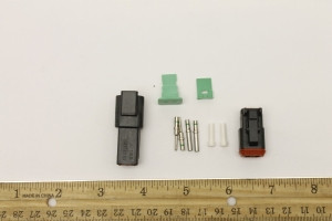 Genie Lift Part # 1254515GT - KIT, REPAIR, BLACK 2 PIN DEUTSCH, EA