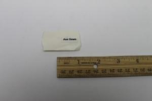 Genie Lift Part # 82857GT - LABEL,AUX DOWN, EA