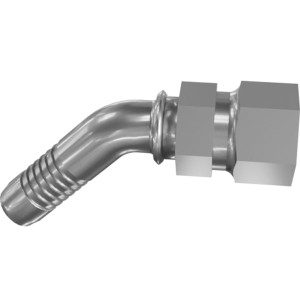 Genie Lift Part # 826357GT - FITTING,45DEG,1/2 HS X 3/4-16,JIC,SW,FEMALE,STEEL, EA